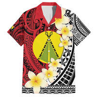 Sigave Chiefdom Wallis and Futuna Personalized Family Matching Short Sleeve Bodycon Dress and Hawaiian Shirt Frangipani Flowers Polynesian Pattern