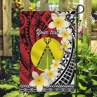 Sigave Chiefdom Wallis and Futuna Personalized Garden Flag Frangipani Flowers Polynesian Pattern
