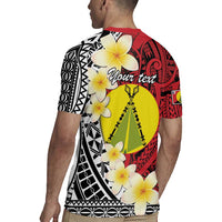 Sigave Chiefdom Wallis and Futuna Personalized Rugby Jersey Frangipani Flowers Polynesian Pattern
