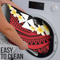 Uvea Chiefdom Wallis and Futuna Personalized Bathroom Set Frangipani Flowers Polynesian Pattern - Polynesian Pride