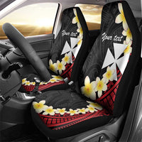 Uvea Chiefdom Wallis and Futuna Personalized Car Seat Cover Frangipani Flowers Polynesian Pattern