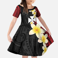 Uvea Chiefdom Wallis and Futuna Personalized Family Matching Off Shoulder Maxi Dress and Hawaiian Shirt Frangipani Flowers Polynesian Pattern