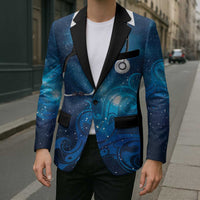 New Zealand Nurses RN Personalised Blazer Galaxy Stethoscope Maori Motif LT9 - Polynesian Pride