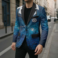 New Zealand Nurses RN Personalised Blazer Galaxy Stethoscope Maori Motif LT9 - Polynesian Pride
