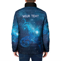 New Zealand Nurses RN Personalised Padded Jacket Galaxy Stethoscope Maori Motif LT9 - Polynesian Pride