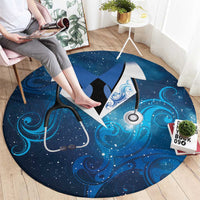 New Zealand Nurses RN Round Carpet Galaxy Stethoscope Maori Motif LT9 - Polynesian Pride