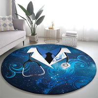 New Zealand Nurses RN Round Carpet Galaxy Stethoscope Maori Motif LT9 - Polynesian Pride