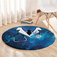 New Zealand Nurses RN Round Carpet Galaxy Stethoscope Maori Motif LT9 - Polynesian Pride
