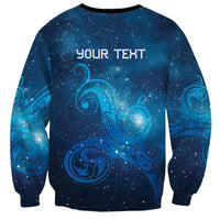 New Zealand Nurses RN Personalised Sweatshirt Galaxy Stethoscope Maori Motif LT9 - Polynesian Pride