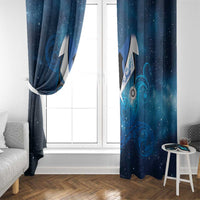 New Zealand Nurses RN Window Curtain Galaxy Stethoscope Maori Motif