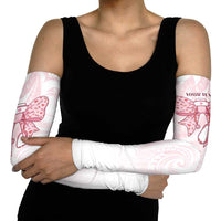 New Zealand Nurses RN Personalised Arm Sleeves Pink Stethoscope Coquette Bow Maori Motif LT9 - Polynesian Pride