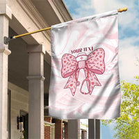 New Zealand Nurses RN Personalised Garden Flag Pink Stethoscope Coquette Bow Maori Motif