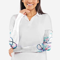 New Zealand Nurses RN Personalised Arm Sleeves Stethoscope Floral Maori Motif LT9 - Polynesian Pride