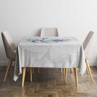 New Zealand Nurses RN Personalised Tablecloth Stethoscope Floral Maori Motif
