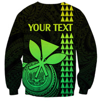Custom Hawaii Sweatshirt King Kamehameha - Lime LT9 - Polynesian Pride