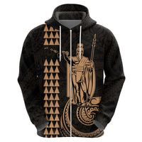 Custom Hawaii Hoodie King Kamehameha Nude LT9 - Polynesian Pride