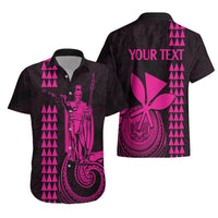 Custom Hawaii Hawaiian Shirt King Kamehameha - Pink LT9 - Polynesian Pride