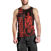 Custom Hawaii Men Tank Top King Kamehameha - Red LT9 - Polynesian Pride