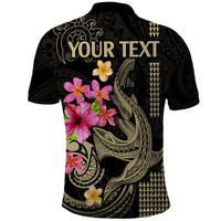 Custom Polynesian Polo Shirt Hawaiian Warriors with Tribal Shark Tattoos Nude LT9 - Polynesian Pride