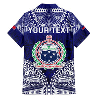 Personalised Samoa Coat Of Arms Family Matching Off Shoulder Short Dress and Hawaiian Shirt With Polynesian Pattern Version