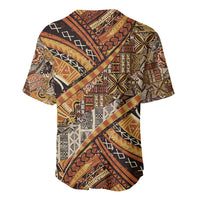Hawaiian Style Tapa Baseball Jersey Vintage Seamless Pattern - Polynesian Pride