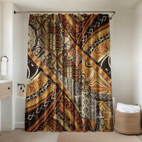 Hawaiian Style Tapa Bathroom Set Vintage Seamless Pattern - Polynesian Pride