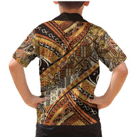 Hawaiian Style Tapa Family Matching Mermaid Dress and Hawaiian Shirt Vintage Seamless Pattern - Polynesian Pride