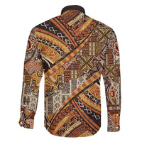 Hawaiian Style Tapa Family Matching Puletasi and Hawaiian Shirt Vintage Seamless Pattern - Polynesian Pride