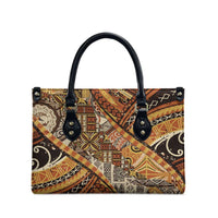 Hawaiian Style Tapa Leather Bag Vintage Seamless Pattern - Polynesian Pride