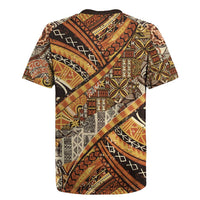 Hawaiian Style Tapa Rugby Jersey Vintage Seamless Pattern - Polynesian Pride