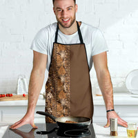 Hawaiian Tribal Elements Hibiscus Apron Gold Pattern - Polynesian Pride