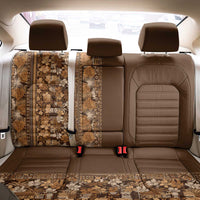 Hawaiian Tribal Elements Hibiscus Back Car Seat Cover Gold Pattern - Polynesian Pride