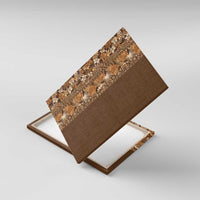 Hawaiian Tribal Elements Hibiscus Canvas Wall Art Gold Pattern - Polynesian Pride