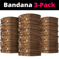 Hawaiian Tribal Elements Hibiscus Neck Gaiter Gold Pattern - Polynesian Pride