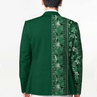 Hawaiian Tribal Elements Hibiscus Blazer Green Pattern - Polynesian Pride