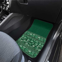 Hawaiian Tribal Elements Hibiscus Car Mats Green Pattern - Polynesian Pride