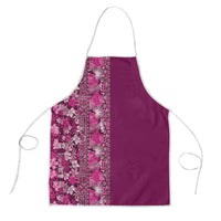 Hawaiian Tribal Elements Hibiscus Apron Pink Pattern - Polynesian Pride