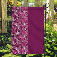 Hawaiian Tribal Elements Hibiscus Garden Flag Pink Pattern - Polynesian Pride