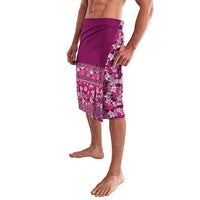 Hawaiian Tribal Elements Hibiscus Lavalava Pink Pattern - Polynesian Pride