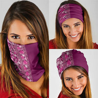 Hawaiian Tribal Elements Hibiscus Neck Gaiter Pink Pattern - Polynesian Pride