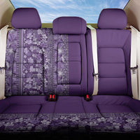 Hawaiian Tribal Elements Hibiscus Back Car Seat Cover Purple Pattern - Polynesian Pride