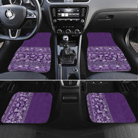 Hawaiian Tribal Elements Hibiscus Car Mats Purple Pattern - Polynesian Pride