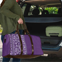 Hawaiian Tribal Elements Hibiscus Travel Bag Purple Pattern - Polynesian Pride