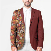 Hawaiian Tribal Elements Hibiscus Blazer Red Pattern - Polynesian Pride