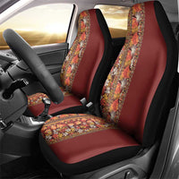 Hawaiian Tribal Elements Hibiscus Car Seat Cover Red Pattern - Polynesian Pride