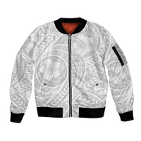 Lotu Tamaiti Samoan Polynesian Tribal Sleeve Zip Bomber Jacket - Polynesian Pride