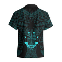 FSM Chuuk States Hawaiian Shirt Micronesia Vintage Polynesian Tribal Aqua Version LT9 - Polynesian Pride