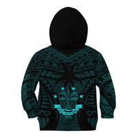 FSM Chuuk States Kid Hoodie Micronesia Vintage Polynesian Tribal Aqua Version LT9 - Polynesian Pride