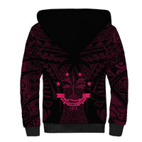 FSM Chuuk States Sherpa Hoodie Micronesia Vintage Polynesian Tribal Pink Version LT9 - Polynesian Pride