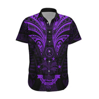 FSM Chuuk States Hawaiian Shirt Micronesia Vintage Polynesian Tribal Purple Version LT9 Purple - Polynesian Pride